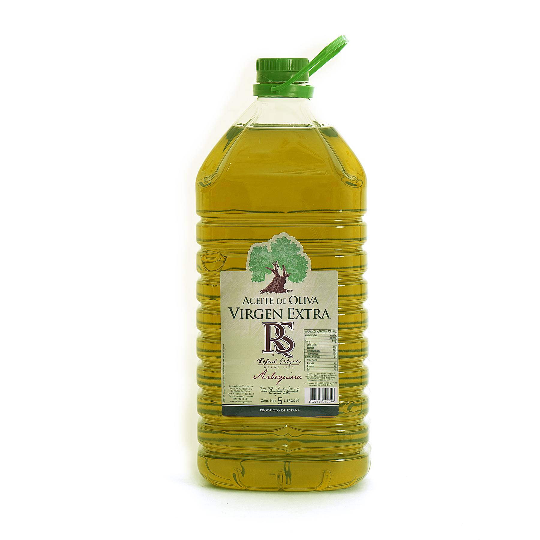 PET 1 litro. Aceite oliva virgen extra arbequina