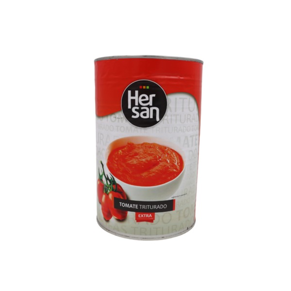 lata de tomate triturado extra