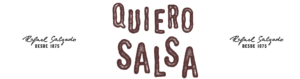 Banner sin elementos gráficos donde incluyen el logo de la marca con el término: "Quiero Salsa"